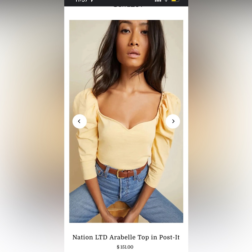 New with tags NAVY BLUE Nation LTD Arabella tee